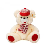 1001521 SUN-SABC-JNH-PFF-SK PELUŞ AYI OTURAN ŞAPKALI ATKILI 50CM 2R