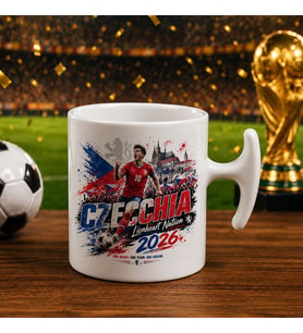 BK Gift Çekya Taraftar Temalı 2026 Dünya Kupası Tasarımlı Hammer Kupa Bardak