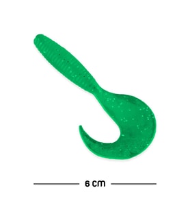 Silikon Kurt Yem - 60mm - Yeşil - Yumy (18065-SM024-02)