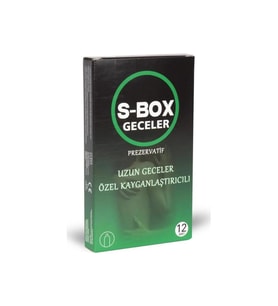 S-Box Geceler Özel Kayganlaştırıcılı Prezervatif