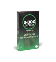 S-Box Geceler Özel Kayganlaştırıcılı Prezervatif
