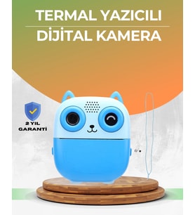 Mey İthalat® 48Mp Çocuk Kamera Oyun Müzik Destekli Termal Yazıcı
