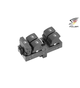 5G0959857C Cam Açma Anahtarı 4'lü Krom 10 Fiş - Golf 7-Arteon-Passat-Touran