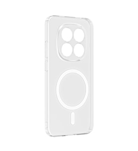 Redmi Note 15 Pro Plus Kılıf Kablosuz Şarj ve Magsafe Destekli SlimSafe Premium Sert PC Silikon Kapak (Renksiz)