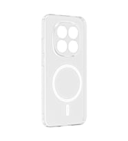 Redmi Note 15 Pro Plus Kılıf Kablosuz Şarj ve Magsafe Destekli SlimSafe Premium Sert PC Silikon Kapak (Renksiz)