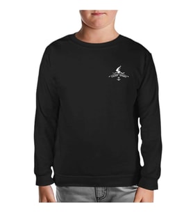 Yat Kulübü - Yatch Logo Siyah Çocuk Sweatshirt
