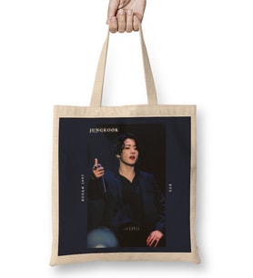 Bts Jungkook Dark Theme Bez Çanta Uzun Saplı