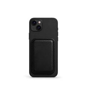 iPhone 14 Plus Heritage Hakiki Deri Cüzdan Magsafe Noir Siyah
