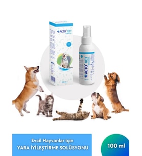 ACTO® VET SOLUTION 100 ML  Evcil Hayvanlar için Yara İyileştirme Solüsyonu