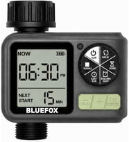 Dijital Sulama Zamanlayıcı – Programlanabilir Bahçe Sulama Cihazı, Otomatik Hortum & Musluk Tipi Timer, LCD Ekran, Manuel Mod + Rain Delay, 3/4 Bağlantı, Pilli Dış Mekan Sulama Kontrol Cihazı