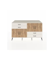 Kronos Konsol 3 Raflı 4 Çekmeceli 4 Kapaklı 176x59x99 Aytaşı-Çam/Aytaşı