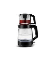 Glass Tea XL 2 in 1 Cam Çay Makinesi Shiny Black