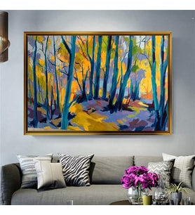 Altın Çerçeveli dekoratif tablo l1026 (Gold)