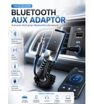 5.1 AUX Araç Kiti Bluetooth Çevirici Adaptör 3.5mm Jack Tak Çalıştır Kablosuz Müzik Alıcı 10M