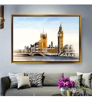 Altın Çerçeveli dekoratif tablo l1527 (Gold)