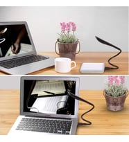 USB Girişli 3 Kademeli Dokunmatik Siyah Led Esnek Kitap Okuma Lambası