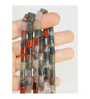 Bileklik Boy Kan Taşı Silindir Kesim 5.5x7.5mm Yarım Dizi (49320) (18CM UZUNLUĞUNDADIR)