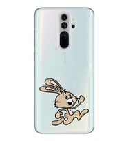 Xiaomi Redmi Note 8 PRO Uyumlu Tavşan Tasarımlı Şeffaf Telefon Kılıfı