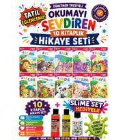 2.Sınıf Öğretmen Tavsiyeli Okumayı Sevdiren 16 Sayfa 10 Kitaplık Hikaye Seti-4 (Slime Set Hediyeli)
