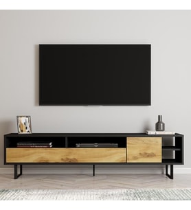 TV Sehpası Vega Siyah Kilim 180 cm