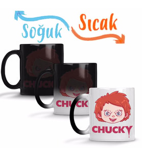 Chucky's Head Sihirli Kupa Bardak Porselen