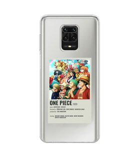 Redmi Note 9 Pro/Note 9S Uyumlu One Piece Desenli Şeffaf Telefon Kılıfı