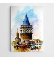 Galata Kulesi Kanvas Tablo