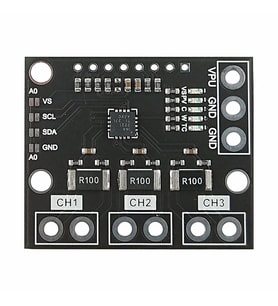 3 Kanal INA3221 Voltaj Akım Güç İzleme Sesör Modülü 26V 100A IIC Haberleşme