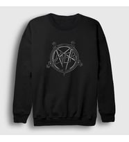 Presmono Unisex Siyah Gray Slayer Sweatshirt 111400tt