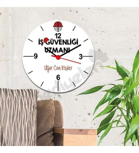 İş Güvenliği Uzmanı Duvar Saati 002