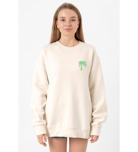 Wwe Anoai Wrestling Family Ekru Kadın 2ip Sweatshirt