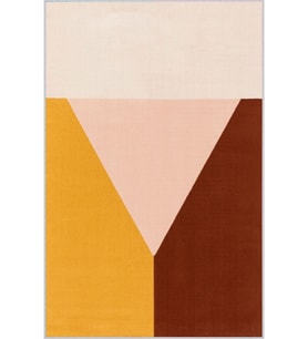 Eliana Home Baskılı, Yıkanabilir Kaymaz Taban Salon Halısı LNA1215 100x150 cm (Sarı)