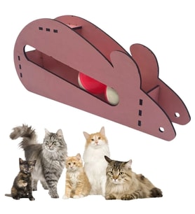 Fare Kedi Oyunu Ahşap 2 Toplu Kedi Oyuncağı Tahta Kedi Oyunu Tahta Fare Ve Toplu Oyuncak