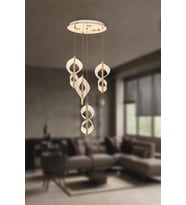Eray Aydınlatma 1208-3+1 4lü Sarkıt Led Avize (Gold)