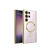 Durukar® Samsung Galaxy S23 Ultra Kılıf Kross Magneticsafe Kapak - Gold