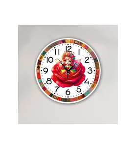 bilge Tasarım Çocuk Odası Duvar Saati 30 x 30 CM (Karışık)