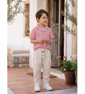 Civil Boys Beli Lastikli 2-5 Yaş Pantolon - Bej