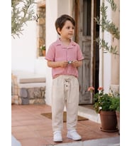 Civil Boys Beli Lastikli 2-5 Yaş Pantolon - Bej