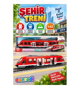 Dickie City Train 1:43 Ölçekli Açılır Kapılı ve Çatılı Serbest Tekerlekli Model Tren