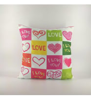 PAREDORA Patchwork Love Kırlent Kılıfı