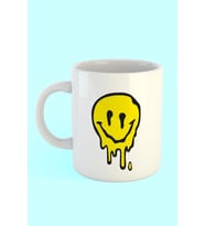 Smiley Baskılı Kahve Kupası