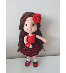 İspanyol Karnaval Bebek Amigurumi Organk Oyuncak