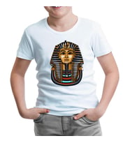 Mısır - Tutankhamun Beyaz Çocuk Tshirt