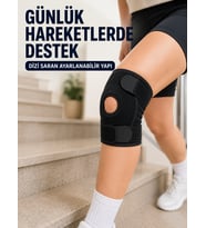 Kısa Patella Dizlik Ayarlanabilir Cırtlı Diz Destekliği Spor ve Günlük Kullanım