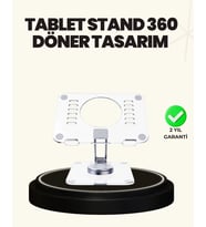 Ayarlanabilir Şeffaf Tablet Standı Kaymaz Silikon Tabanlı