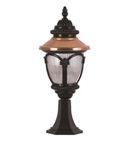 AVONNI BSU-68057-BSY-K Kahverengi/Siyah Boyalı Dış Mekan Aydınlatma E27 Aluminyum Polikarbon Cam 25cm