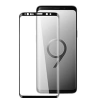 Samsung Galaxy S9 Plus Ekran Koruyucu Kavisli Tam Kaplayan Esnek Film (Siyah)