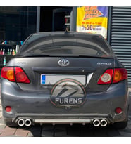 Toyota Corolla 2007 - 2011 Bagaj Üstü Slim Yarasa Spoiler Parlak Siyah