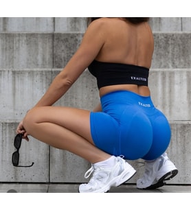 EXALTED Çift Kat Süngerli Strapless Spor Bra - Siyah