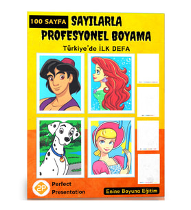 Profesyonel Sayılarla Boyama Kitabı (100 Boyama Sayfası)